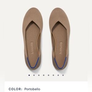 Rothy’s The Flat in Portobello Tan Brown Neutral Woven  Flats Round Toe